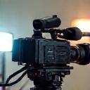 Camera on a tripod during a video shoot